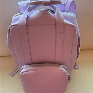 Monos purple icing vegan leather Backpack with quick snap Metro Kit.